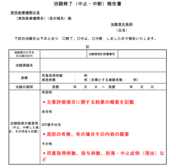 Irbへの治験終了報告およびpmdaへの治験終了届を提出するタイミングとは